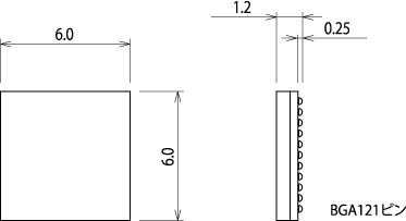 画像：7dlts0075外形図